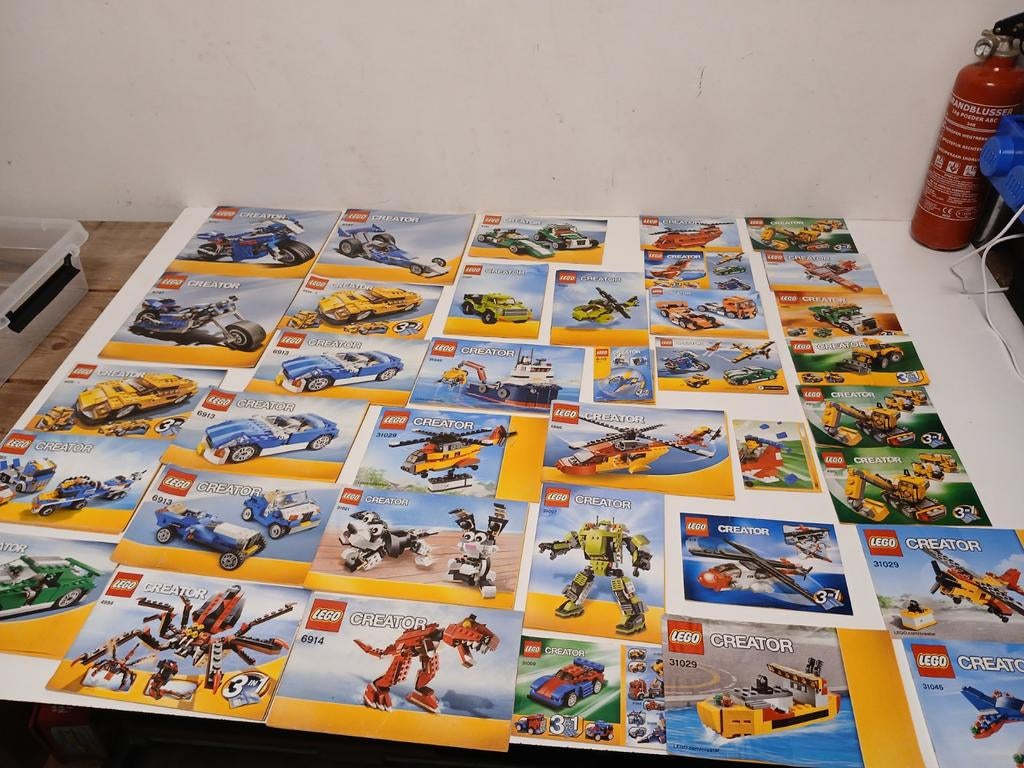 Lot lego creator bouwboekjes / manuals, Ophalen of Verzenden