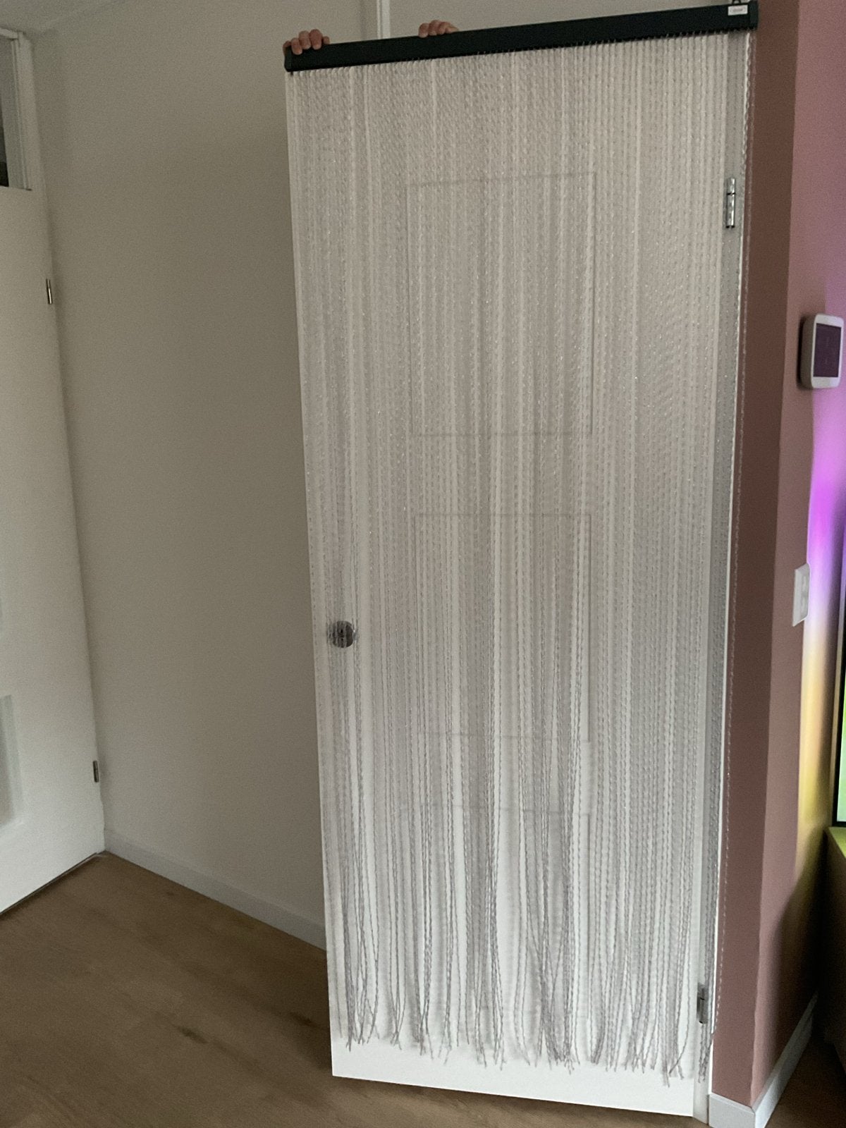 Degor Deurgordijn Vliegengordijn transparant 90x200, Ophalen, Gebruikt, Overige merken, Wit