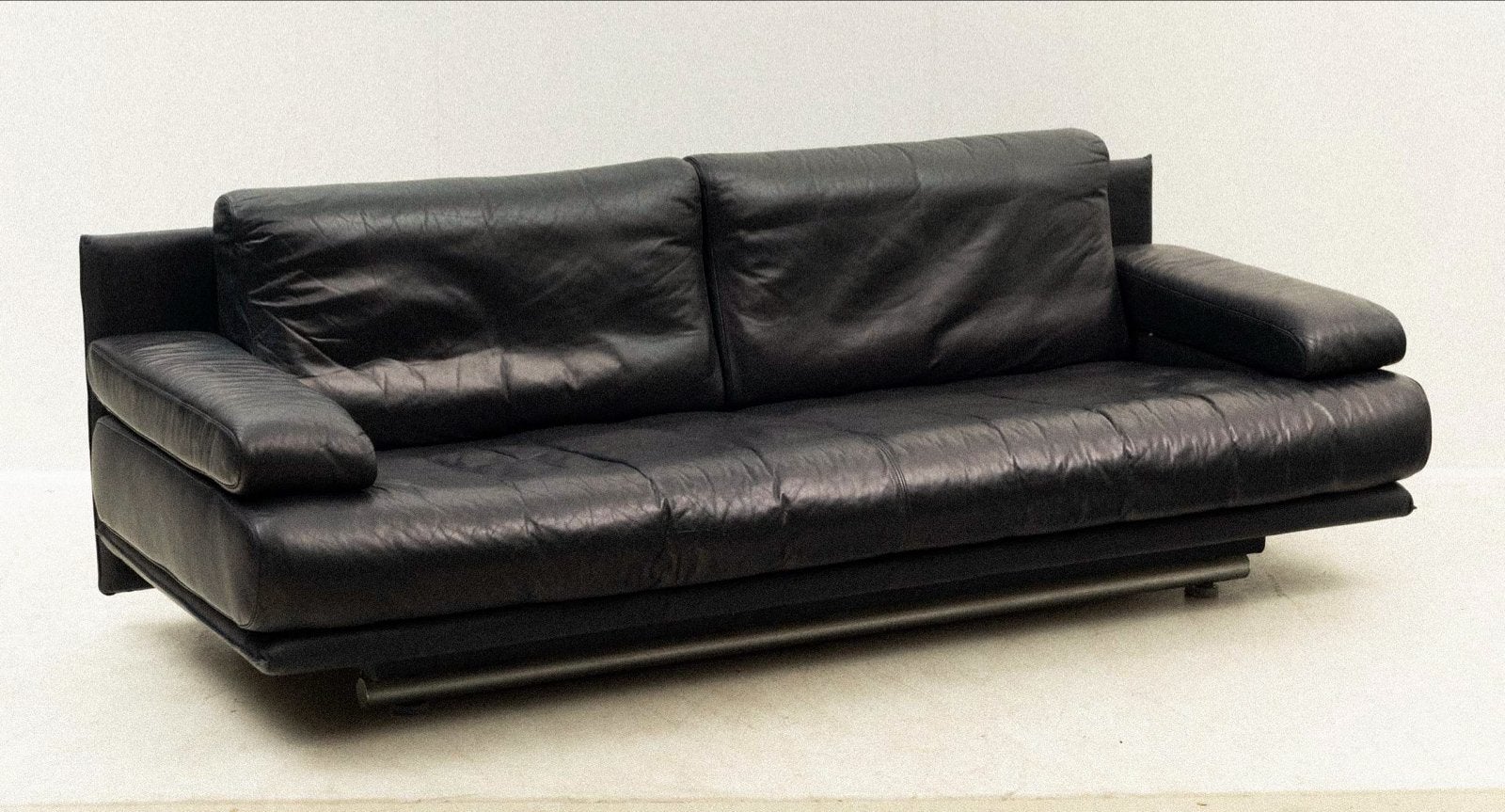 Rolf Benz model 6500 leather sofa, Gebruikt, Driepersoons, Ophalen of Verzenden, Rechte bank