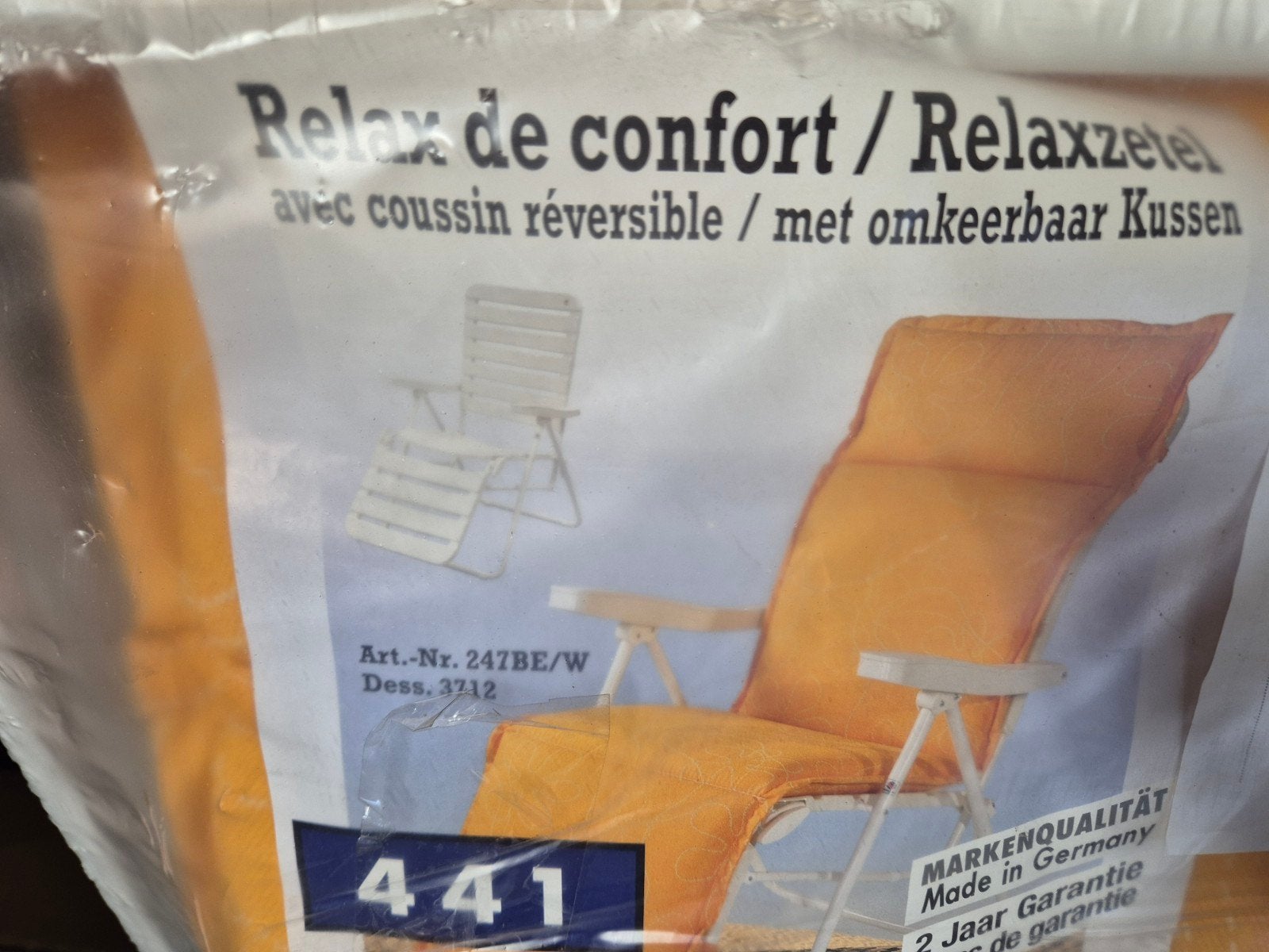 4x Relaxstoel met omkeerbaar kussen - Nieuw in verpakking, Ophalen, Nieuw