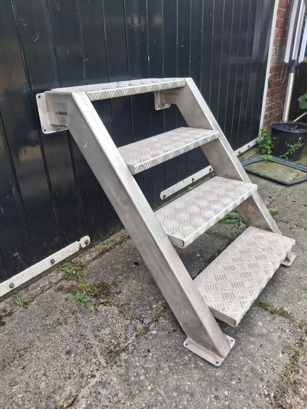 Aluminium trap kelder trapmet 3 treden - Gebruikt, Ophalen, Gebruikt, Trap, Minder dan 2 meter