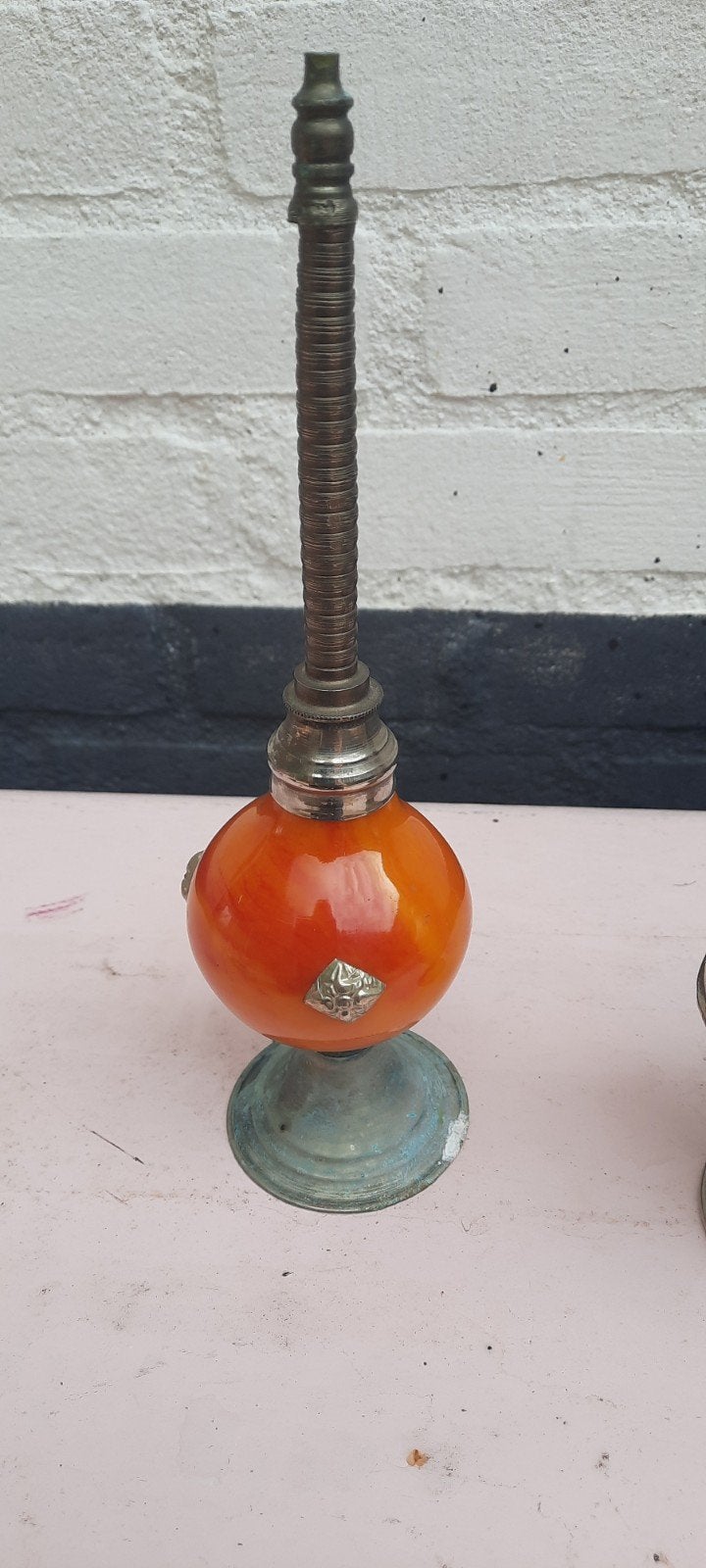 Set van 2 antieke parfumflesjes/wierookbranders, Ophalen of Verzenden