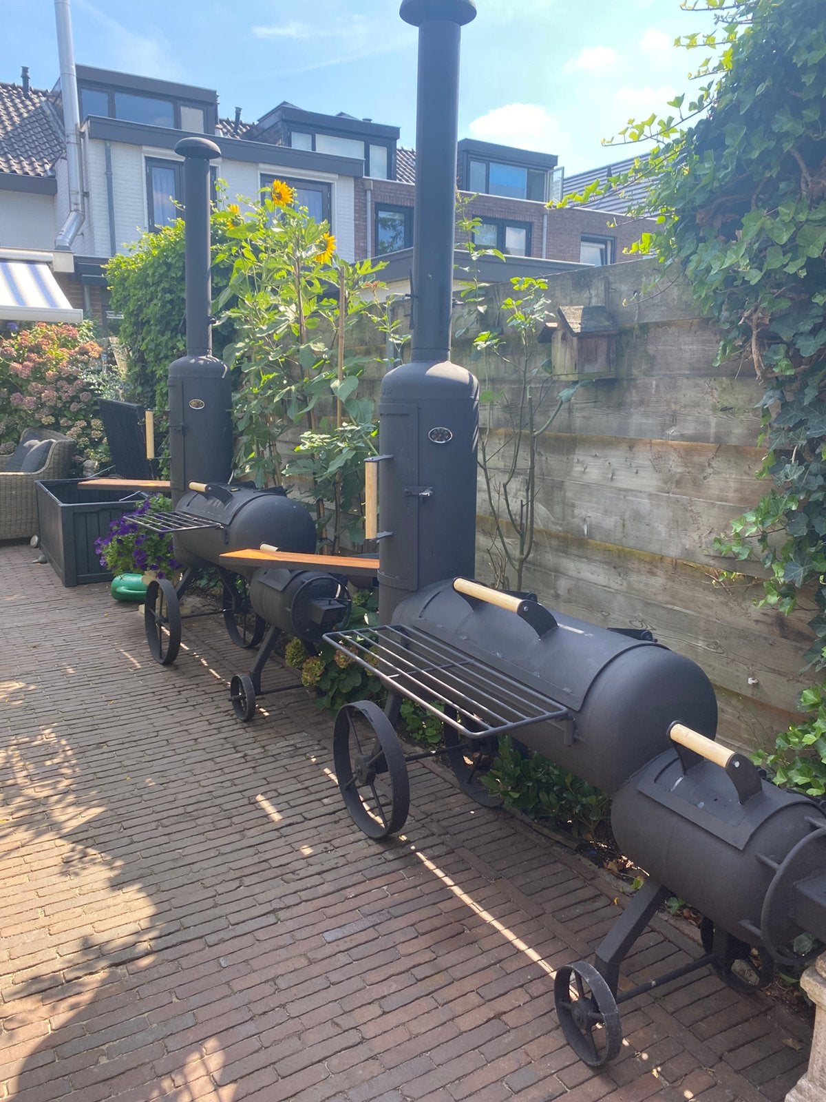 Offset BBQ SMOKER, Tuin en Terras, Houtskoolbarbecues, Ophalen, Nieuw