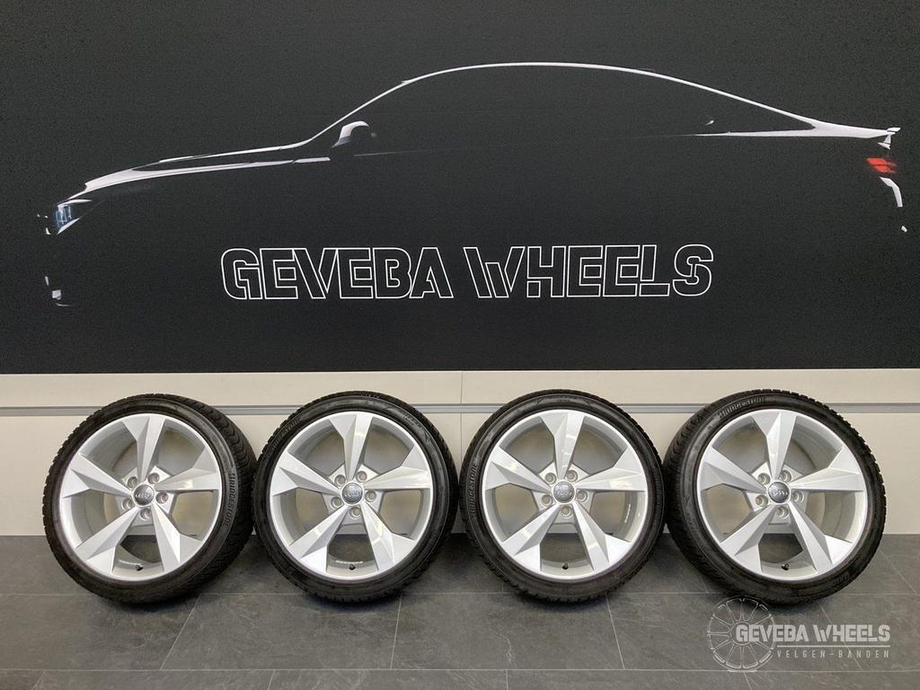 18” originele Audi A3 8P 8V 8Y velgen + winterbanden 5x112, Auto-onderdelen, Banden en Velgen, 18 inch, Gebruikt, -, -