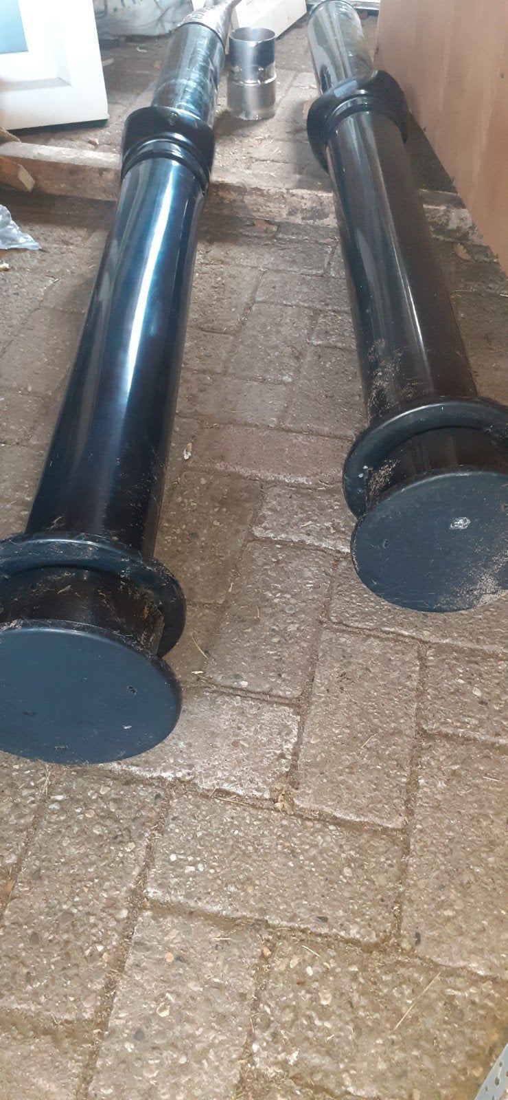 Dakdoorvoer gaskachel, Ophalen, Minder dan 2 meter, 80 mm of meer, Afvoer