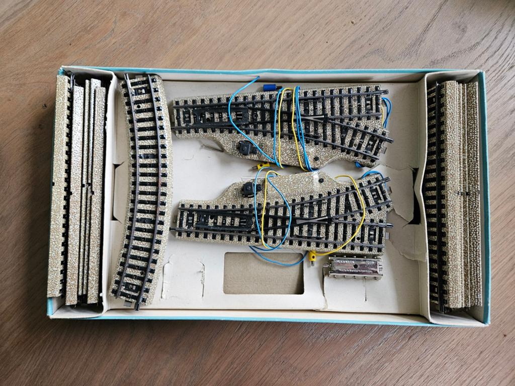 Diverse Märklin rails spoor M, Wisselstroom, Gebruikt, Rails, Ophalen of Verzenden