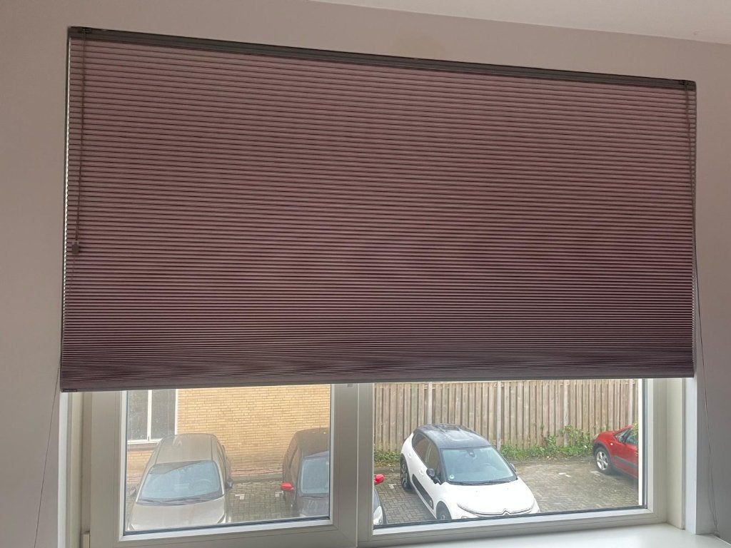 prachtig oud roze plissegordijn verduisterend, Huis en Inrichting, Ophalen, Gebruikt, Verduisterend, Gordijn