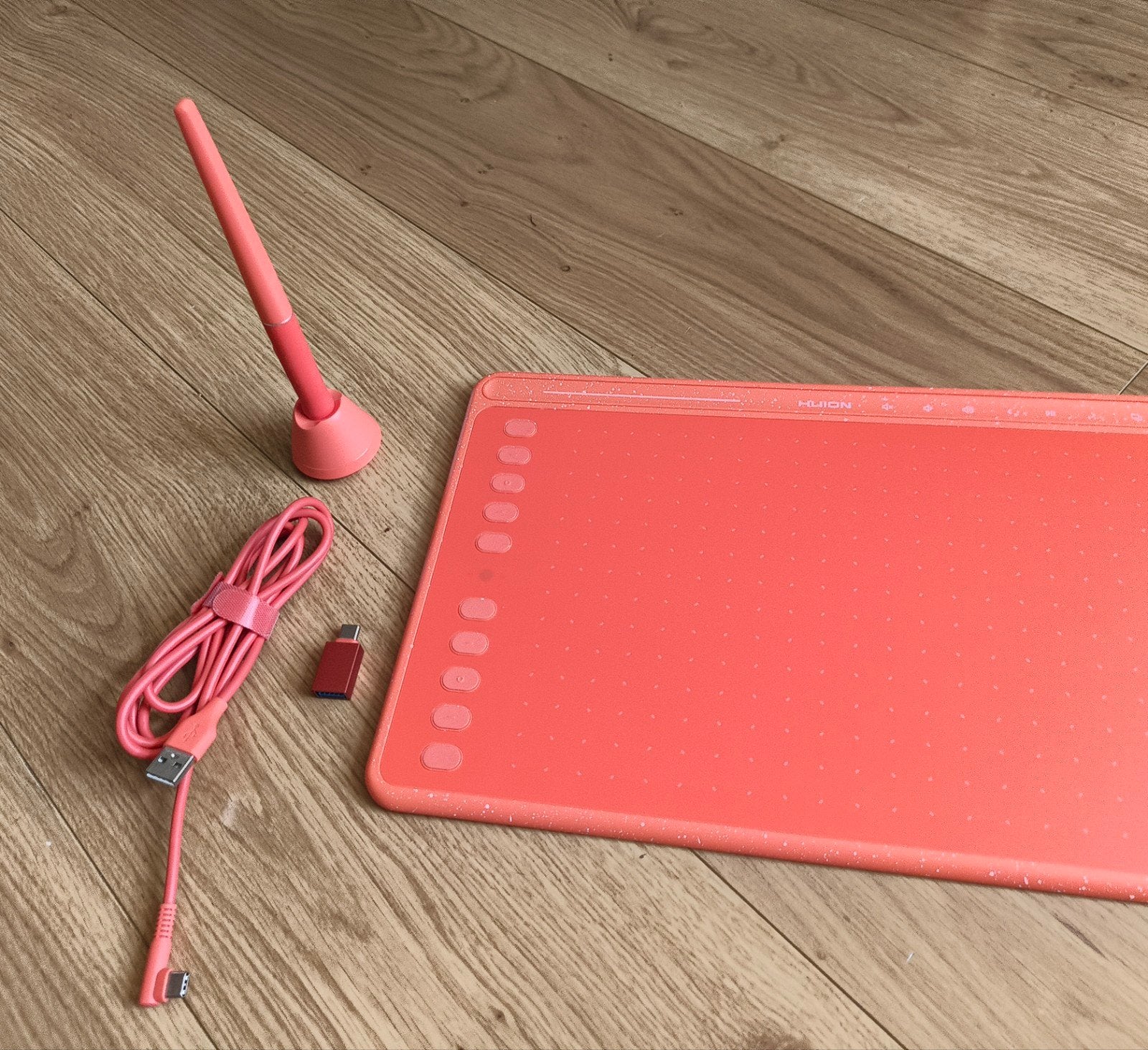 Huion HS611 tekentablet (Creative pen tablet), Computers en Software, Tekentablets, Ophalen of Verzenden, Zo goed als nieuw, Bedraad