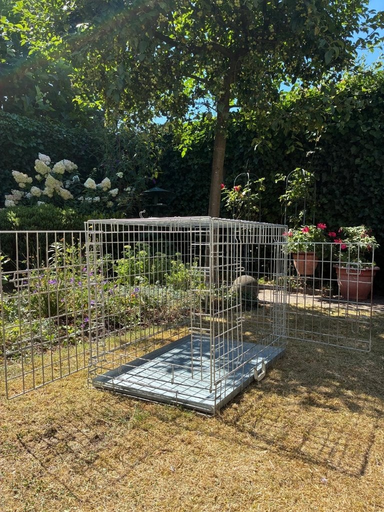 Metalen hondenbench XL, Ophalen, Zo goed als nieuw