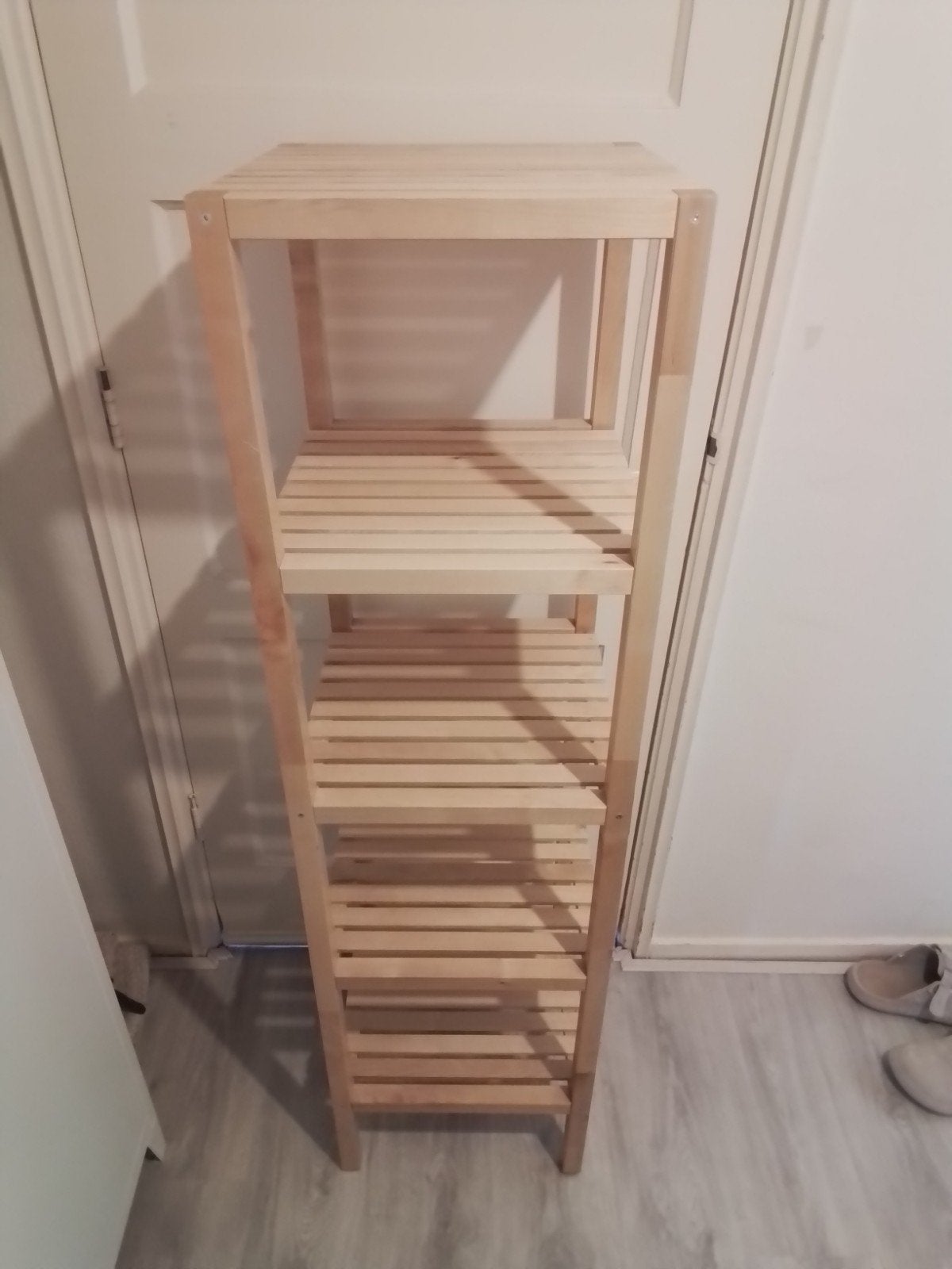 IKEA Molger Badkamermeubel - Houten Open Kast, Ophalen, (Half)hoge kast, Minder dan 50 cm, Gebruikt