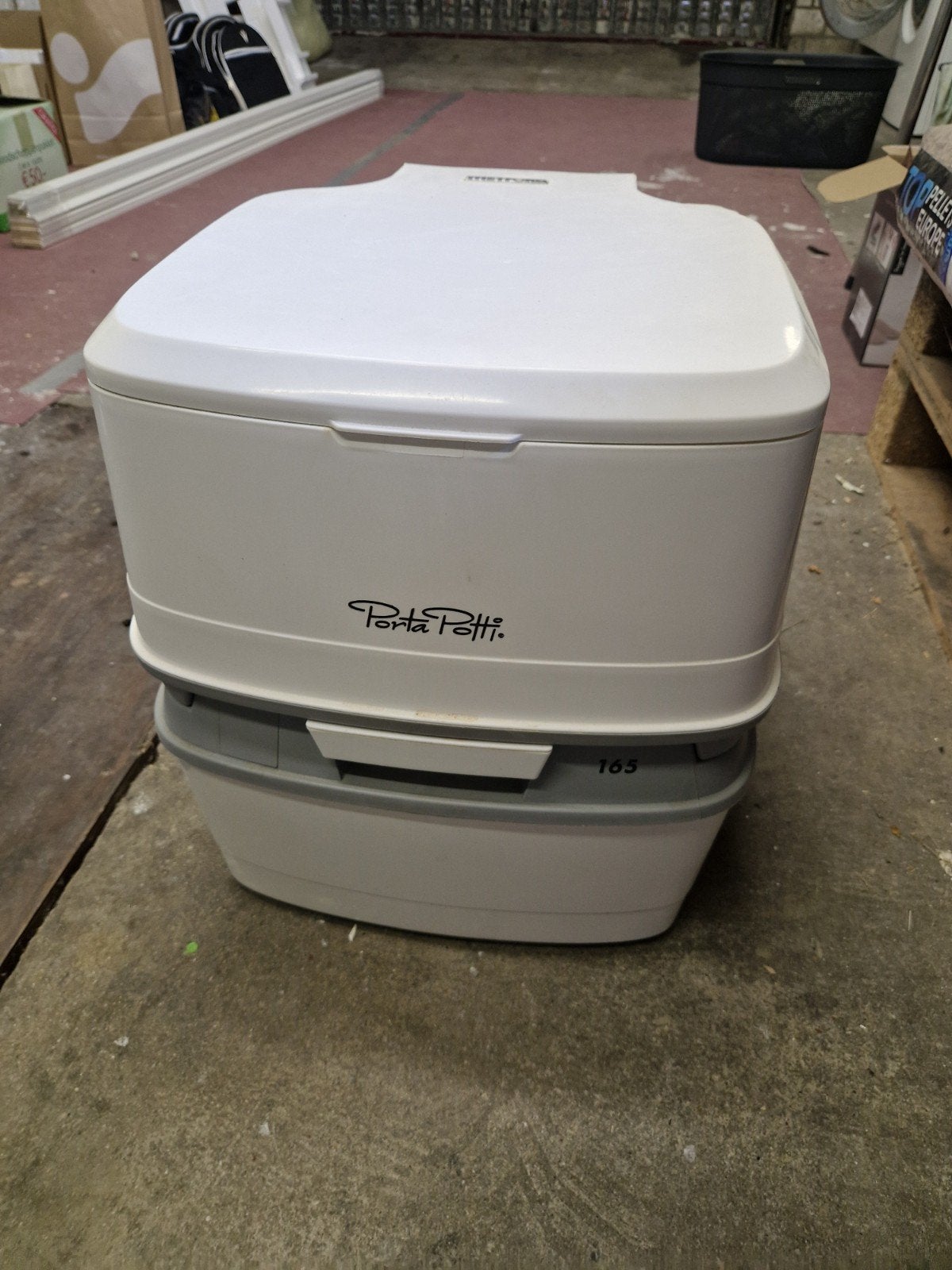 Thetford Porta Potti 165 draagbaar toilet, Caravans en Kamperen, Ophalen, Zo goed als nieuw