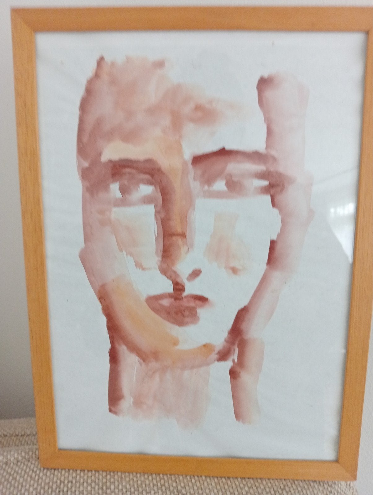 Aquarel in lijst, origineel, Antiek en Kunst, Kunst | Schilderijen | Modern, Ophalen of Verzenden