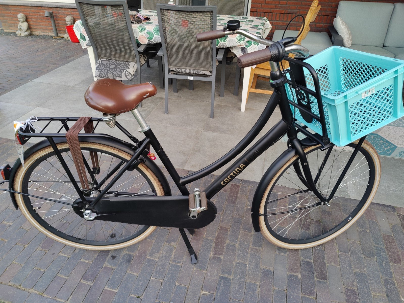 Cortina Transportfiets Dames - in goede staat, Terugtraprem, 53 tot 56 cm, Zo goed als nieuw, Ophalen