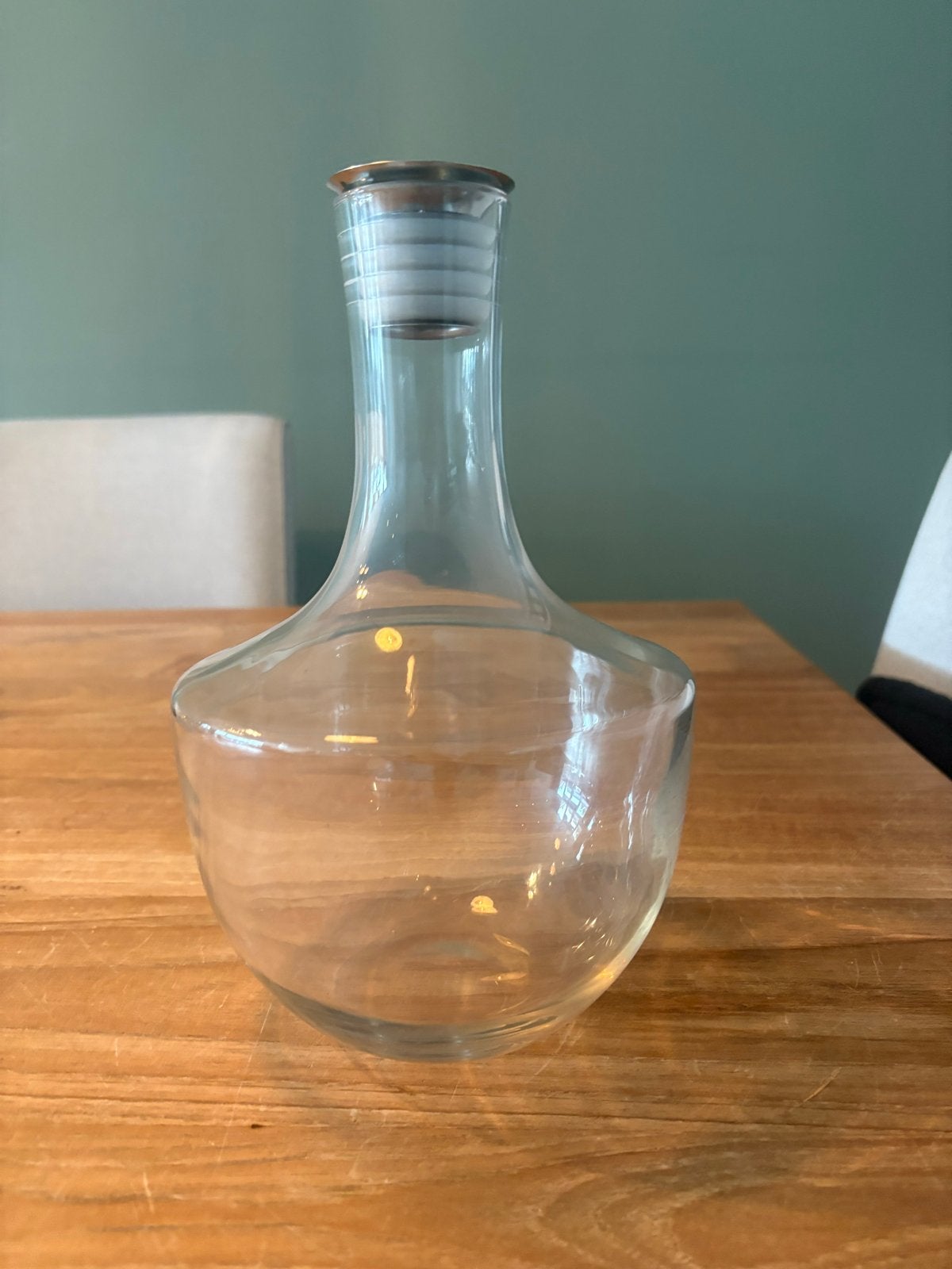 Glazen decanteer karaf - Handmade Quality, Glas of Glazen, Ophalen of Verzenden, Overige stijlen, Glas