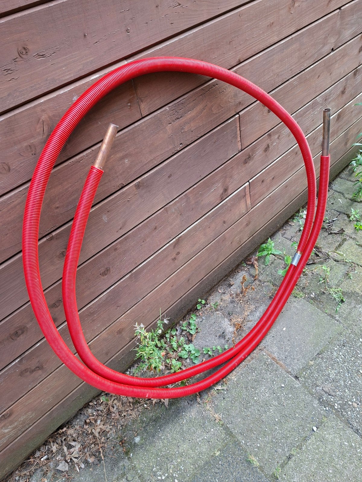 Rode flexibele zachte buis met koper 22mm 6 meter, Doe-het-zelf en Verbouw, Buizen en Afvoer, Overige materialen, Gebruikt, 2 tot 4 meter