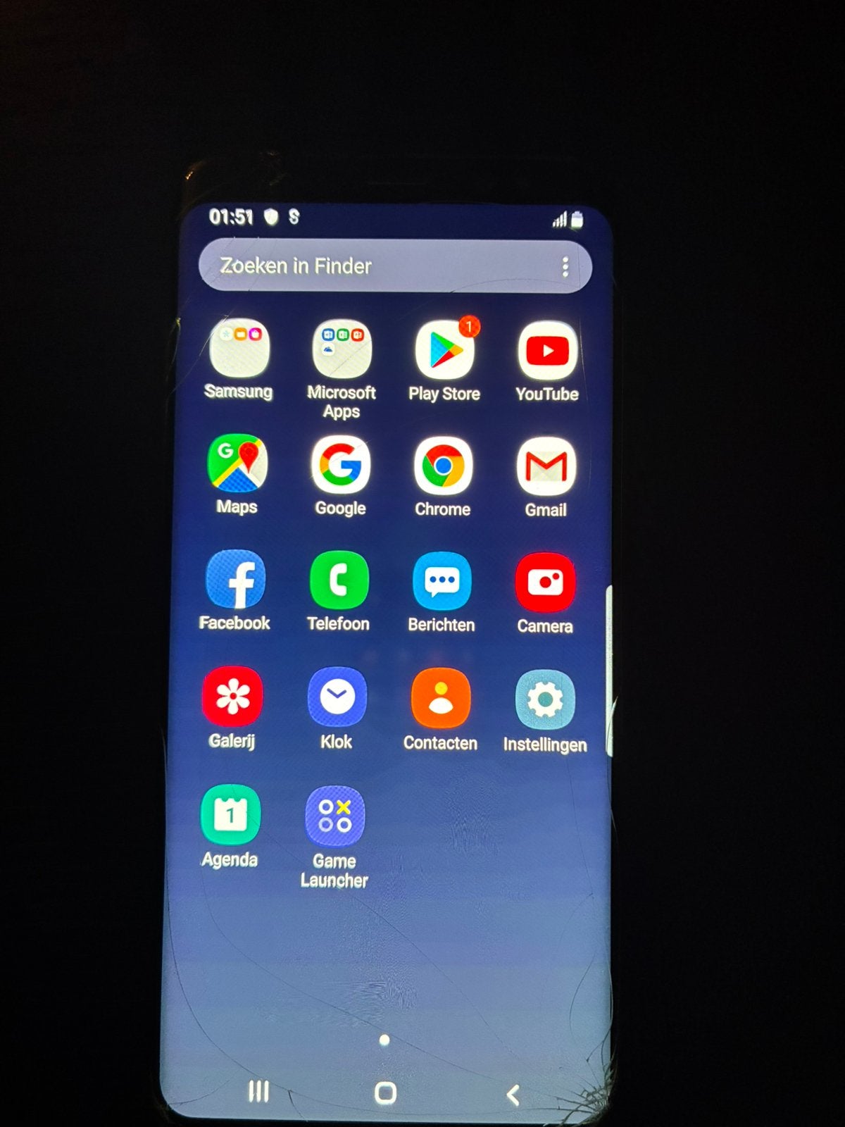 Samsung Galaxy S8 – Beschadigd, maar werkt prima, Telecommunicatie, Gebruikt, Zwart, Ophalen of Verzenden, 64 GB