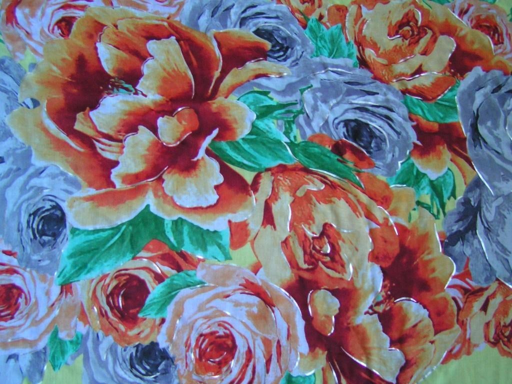 megagrote sjaal of pareo met rozen nr XX 456, Verzenden, Zo goed als nieuw, Maat 46/48 (XL) of groter, Sjaal