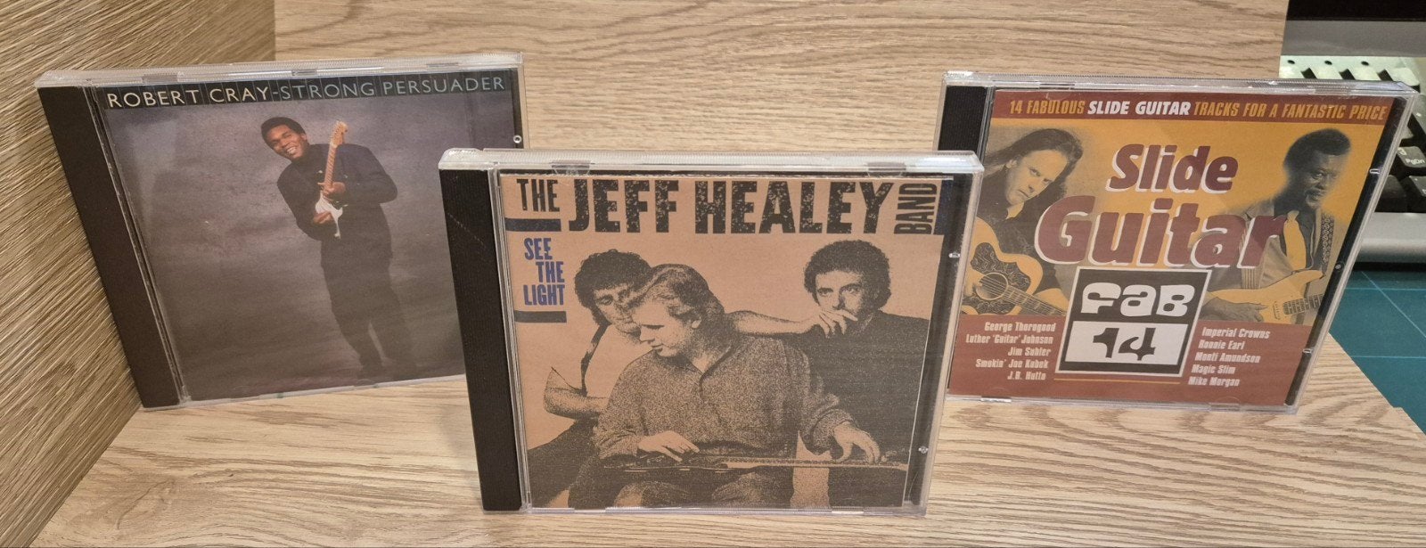 3 CD'S Robert Cray, Jeff Healey Band en Slide Guitar Fab 14, Ophalen of Verzenden, Gebruikt, Blues