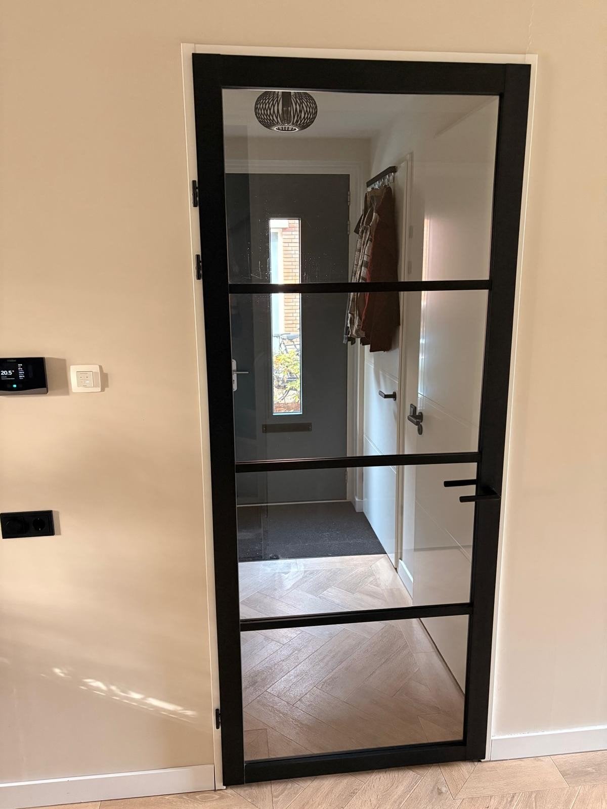 Luxe staal look svedex deur, Doe-het-zelf en Verbouw, Deuren en Horren, Ophalen, Zo goed als nieuw, Binnendeur, 215 cm of meer