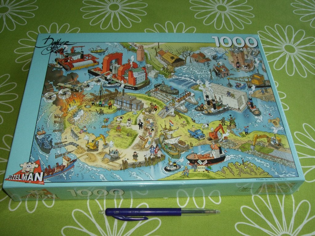 Nieuw in seal: Danker Jan cartoon puzzel - Waterwerken, Ophalen of Verzenden, 500 t/m 1500 stukjes, Nieuw, Legpuzzel