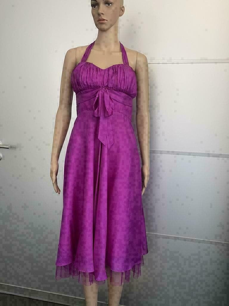 E1127 Nieuw: Watcher Diva maat 38=M zijden lange jurk feest, Kleding | Dames, Maat 38/40 (M), Nieuw, Ophalen of Verzenden, Roze
