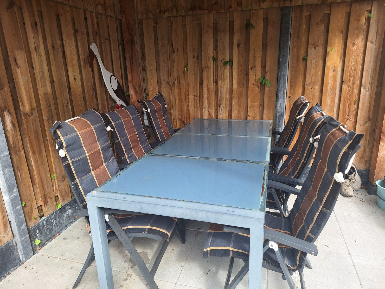 Bellagio tuinset 6 stoelen, Ophalen, Gebruikt, Eettafel, 6 zitplaatsen