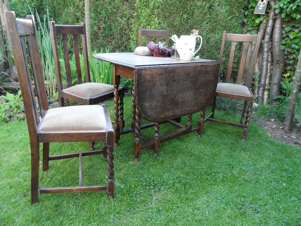 gateleg table / hangoor tafel, Ophalen