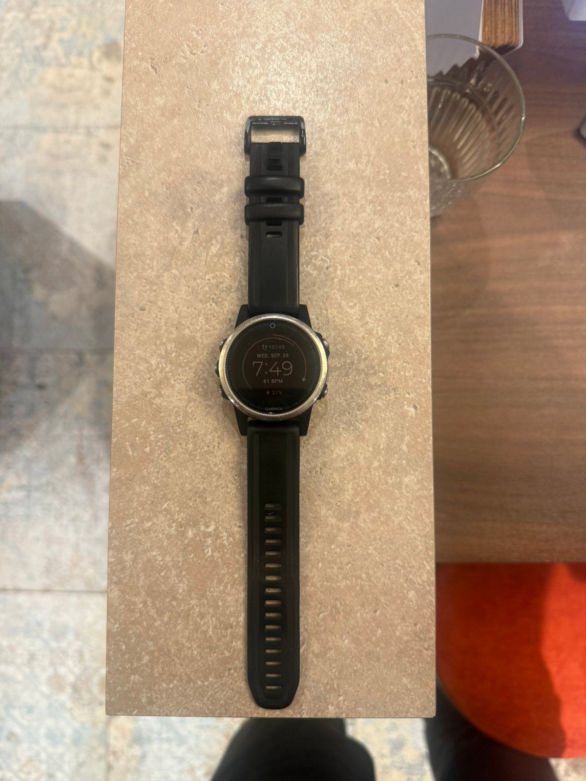 Garmin Fenix 5S, Ophalen of Verzenden, Zo goed als nieuw, Zwart, Android