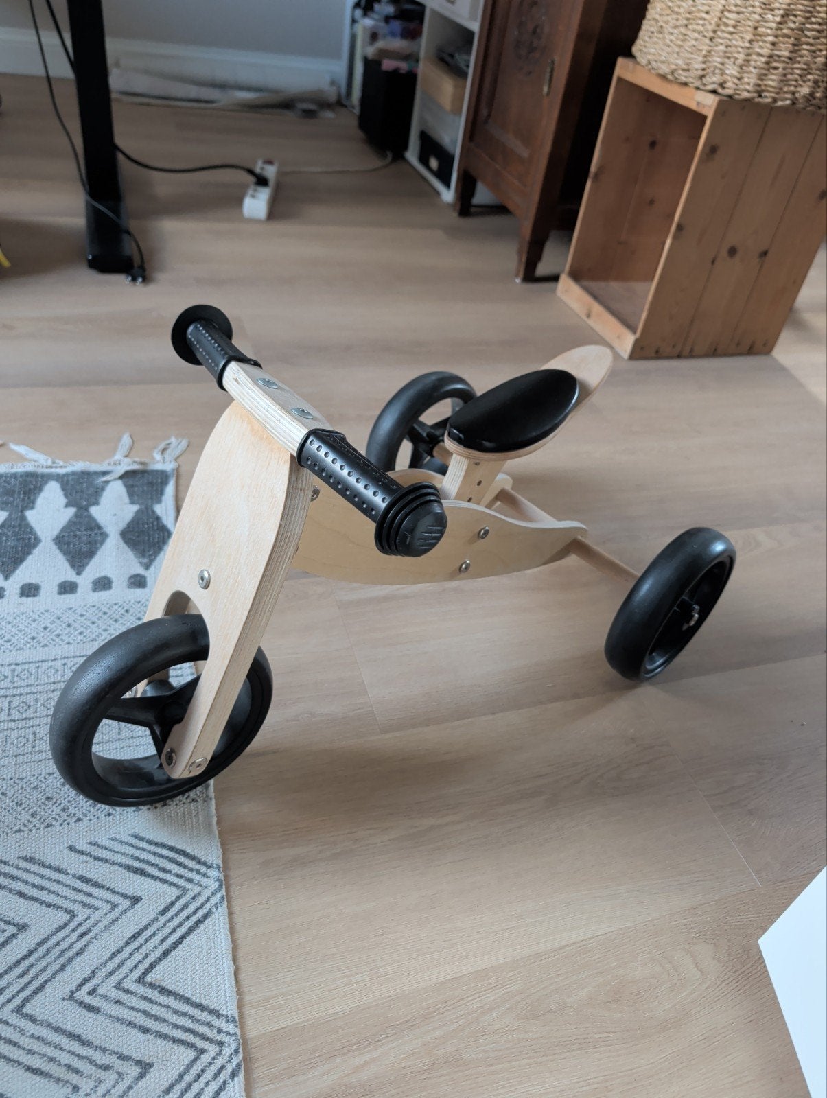 Houten loopfiets - driewieler, Ophalen, Loopfiets