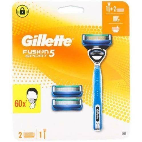 Gillette scheermesjes Fusion5 Sport 3 stuks + houder, Ophalen, Nieuw, Gehele gezicht