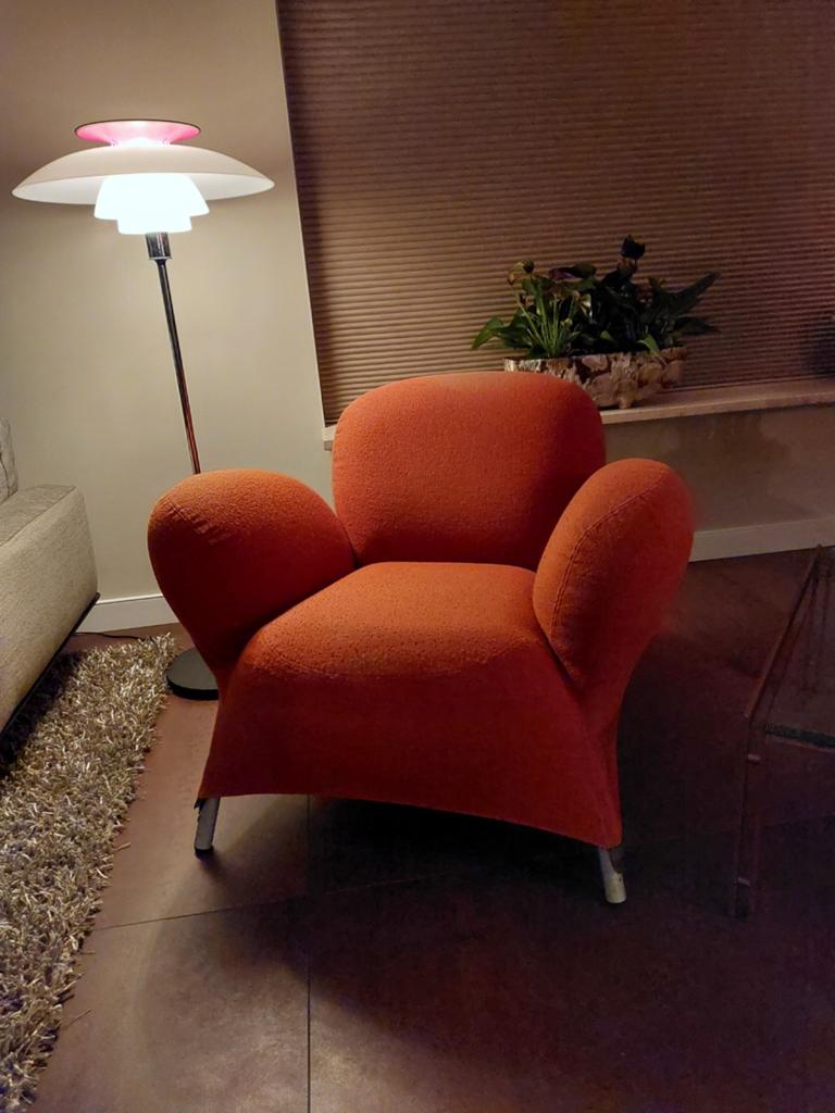 Longa Label Design arm fauteuil Gerard van den Berg Bobo, Ophalen, Modern design, Gebruikt, 75 tot 100 cm