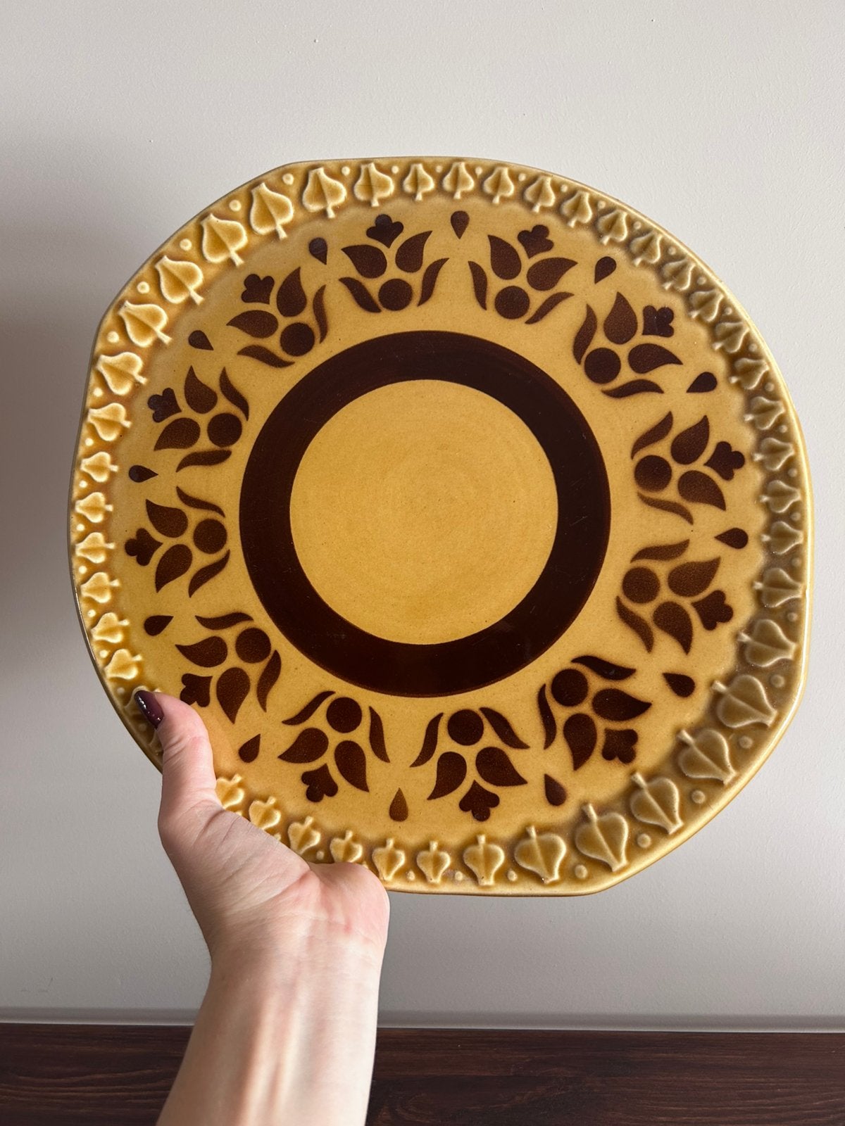 Vintage taartbord, Ophalen of Verzenden