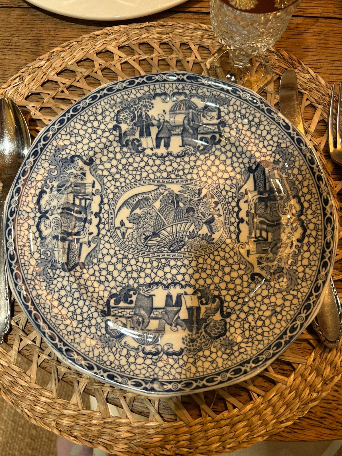 Antiek W Adams engels dinner bord 1920-1930, Antiek en Kunst, Antiek | Servies los, Ophalen
