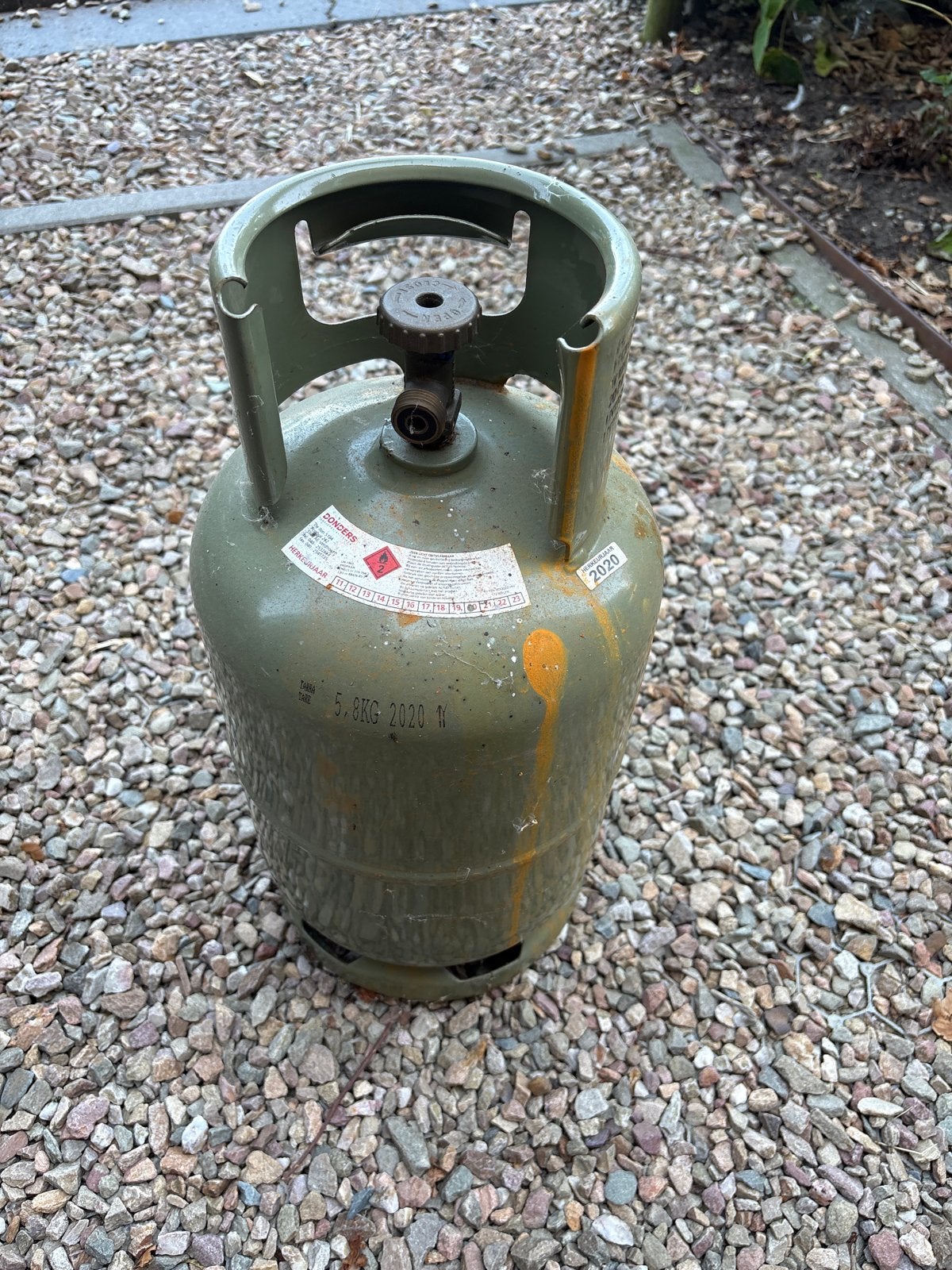 LEEG Gebruikte gasfles 5.8KG m, Ophalen, Gebruikt