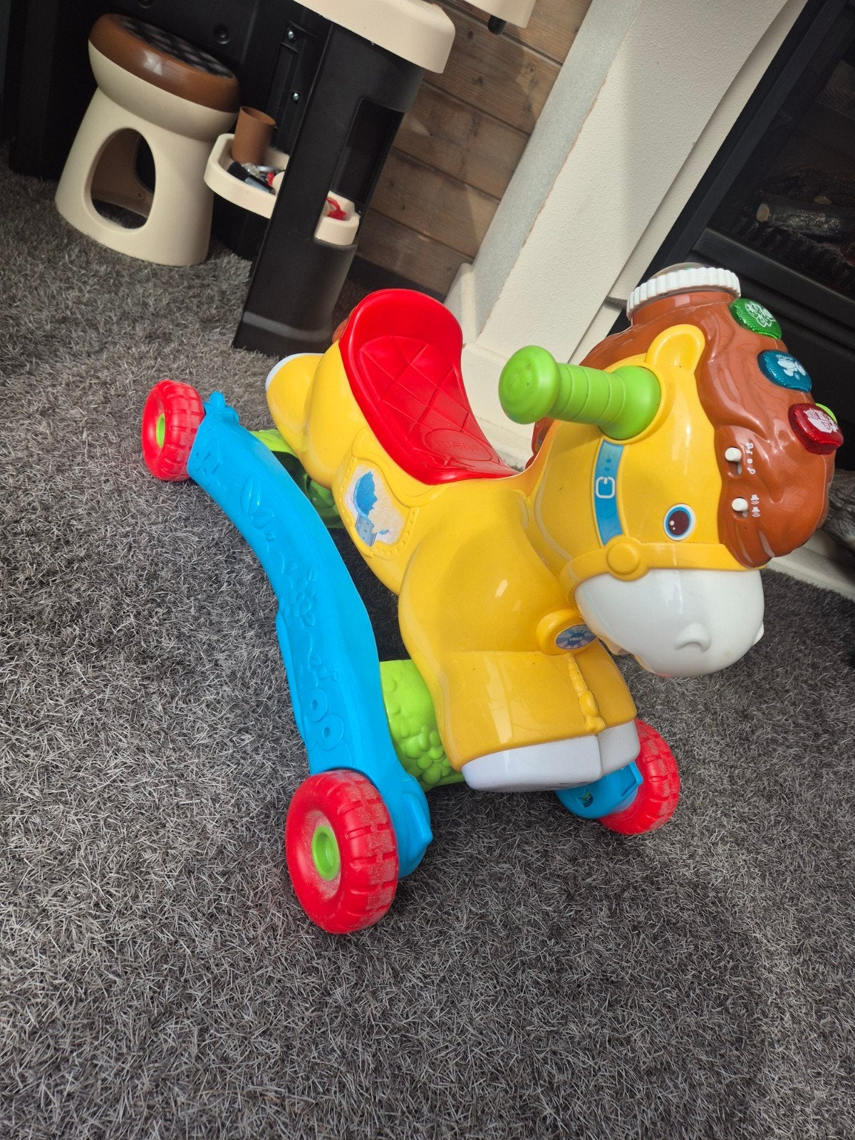 vtech hobbel & speel paard, Ophalen, Gebruikt
