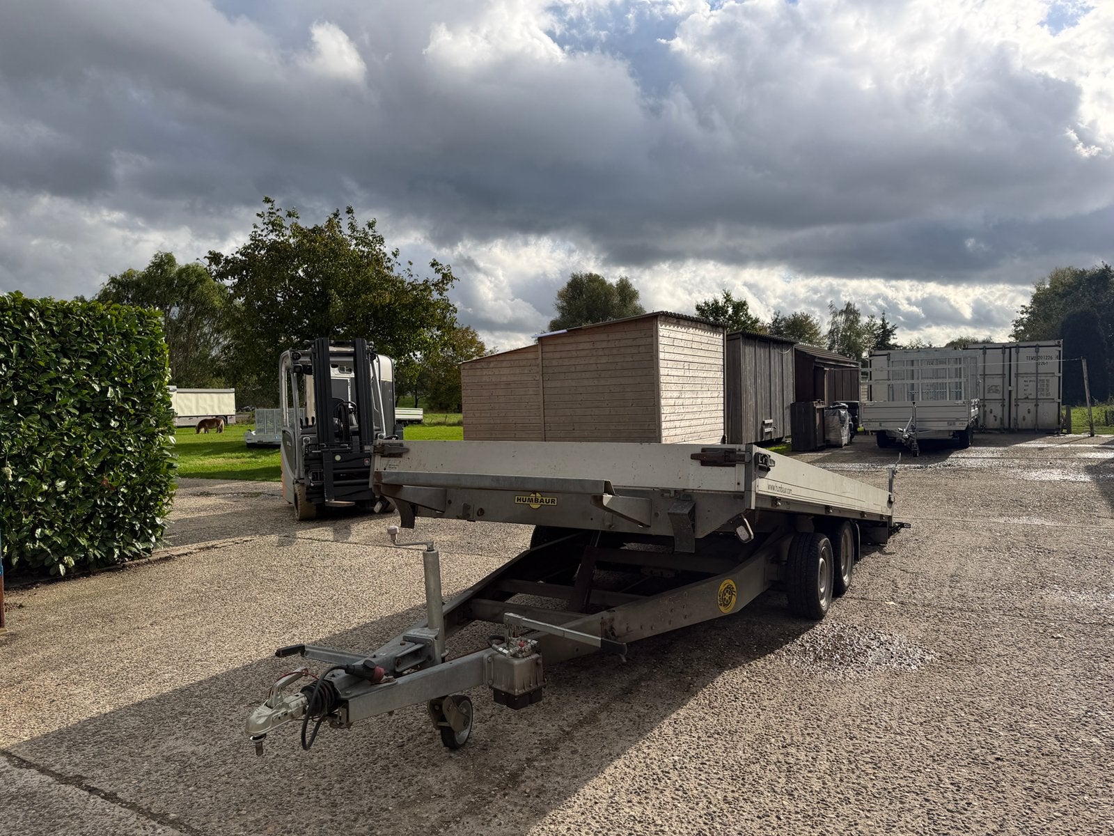 Kantelbare machinetransporter 470x210, 3000kg, Ophalen, Gebruikt