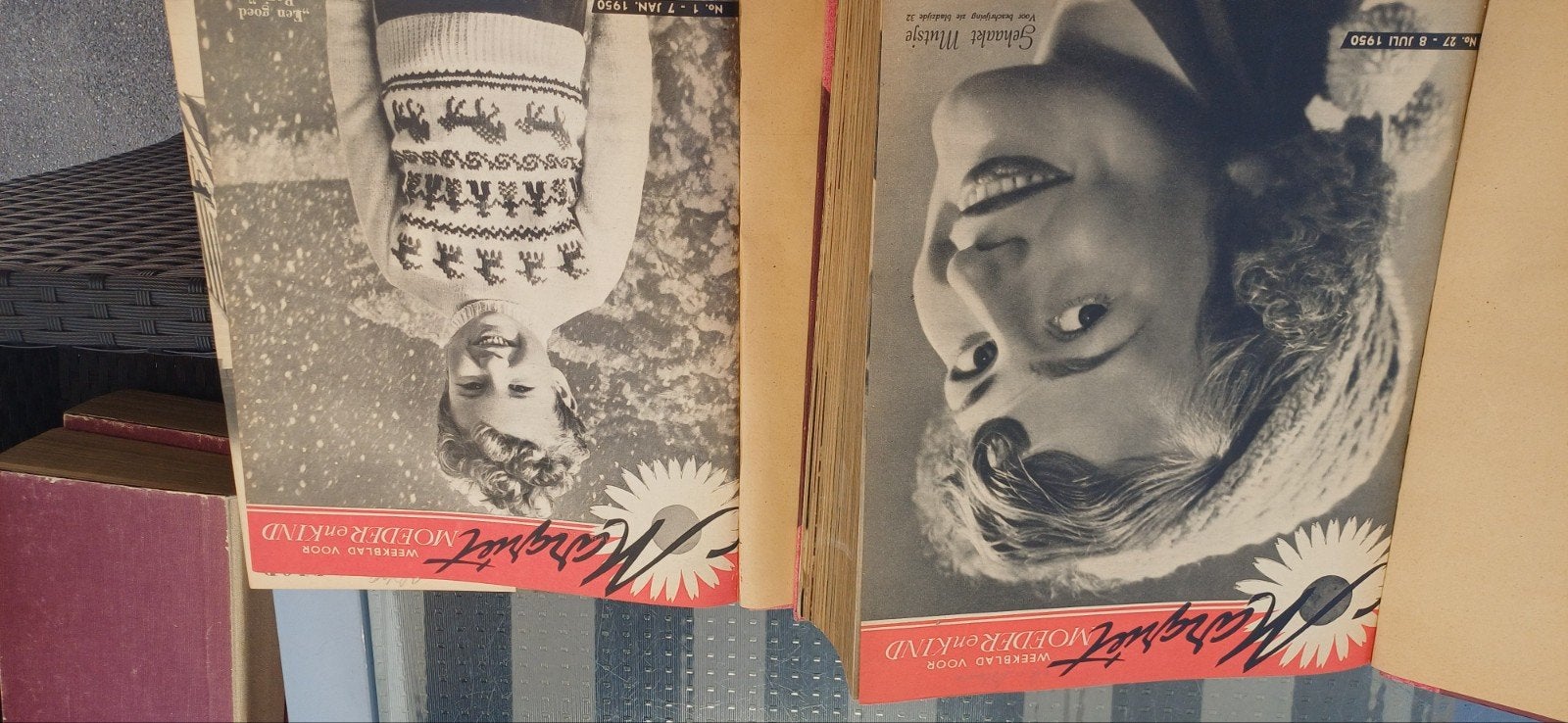 Ingebonden Margriet jaargang 1950, Boeken, Ophalen of Verzenden, Gelezen, Damesbladen