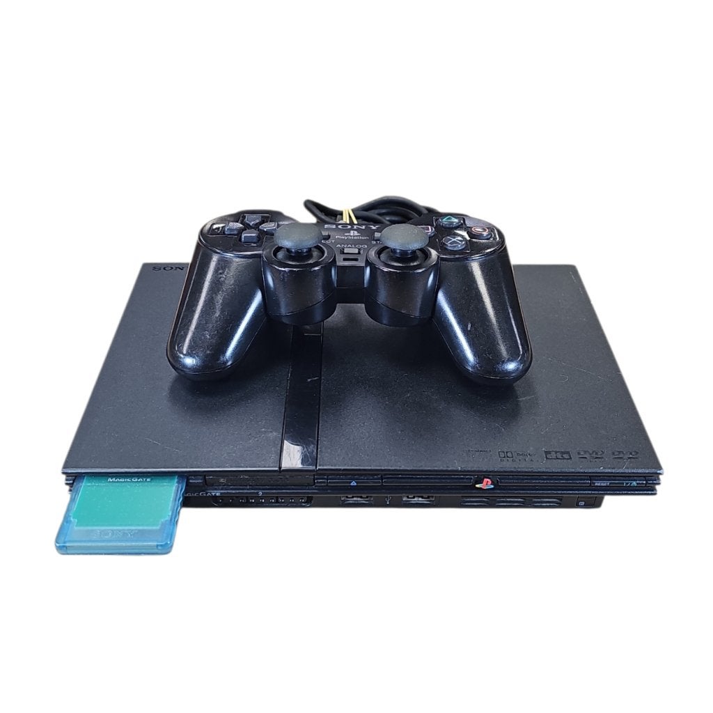PlayStation 2 Slim Incl. 1 Controller & Memorycard, Spelcomputers en Games, Spelcomputers | Sony PlayStation 2, Sony, Zo goed als nieuw