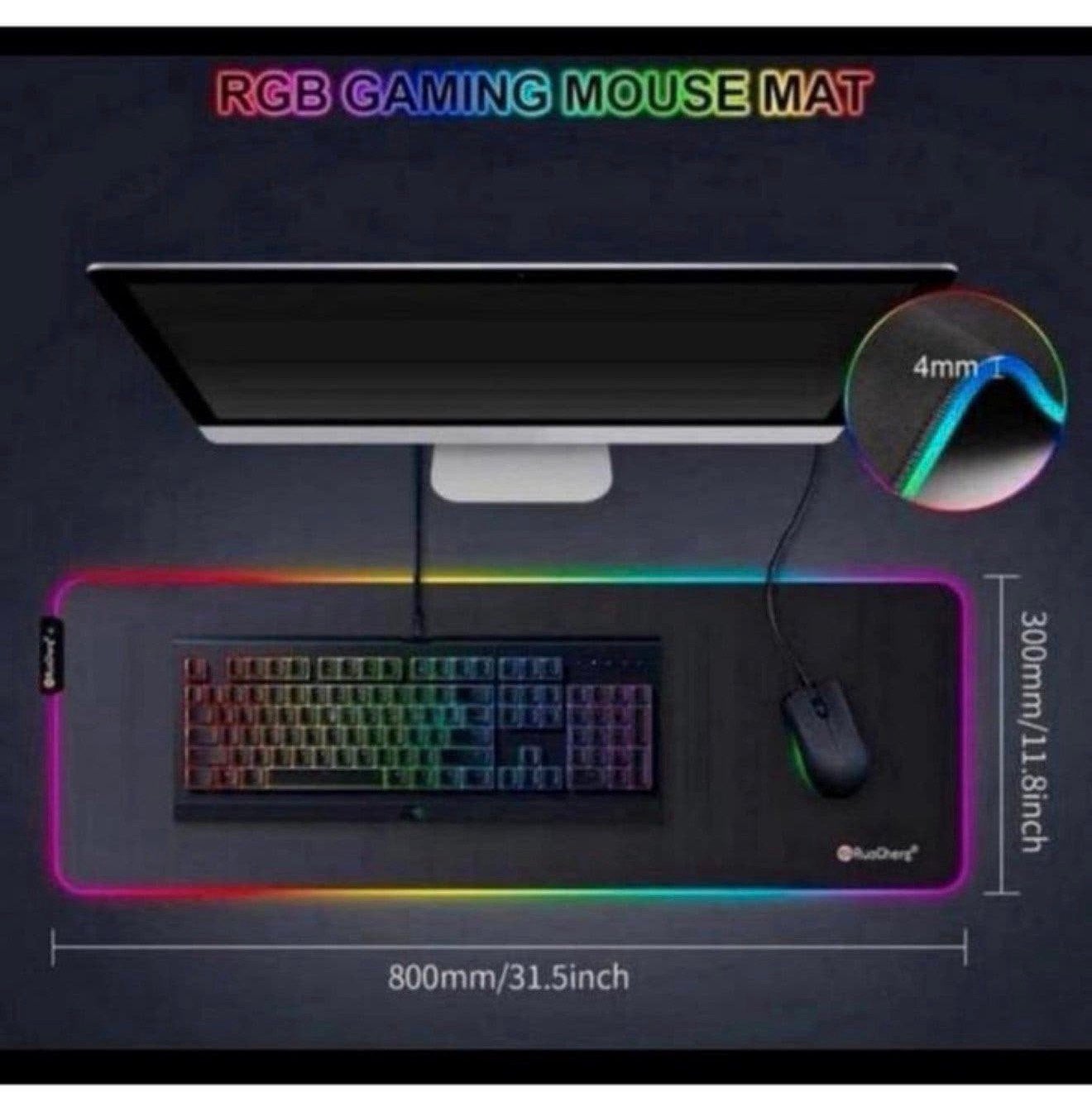 LED Game Gaming muis toetsenbord mat + draadloze oplader !, P, P, P, Nieuw