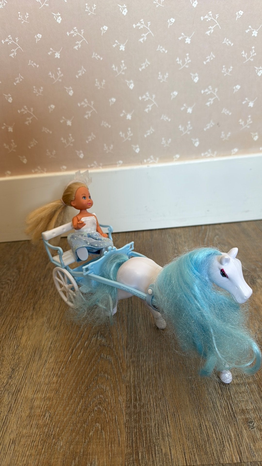 Simba prinses met koets, Kinderen en Baby's, Speelgoed | Poppen, Ophalen of Verzenden, Zo goed als nieuw, Barbie