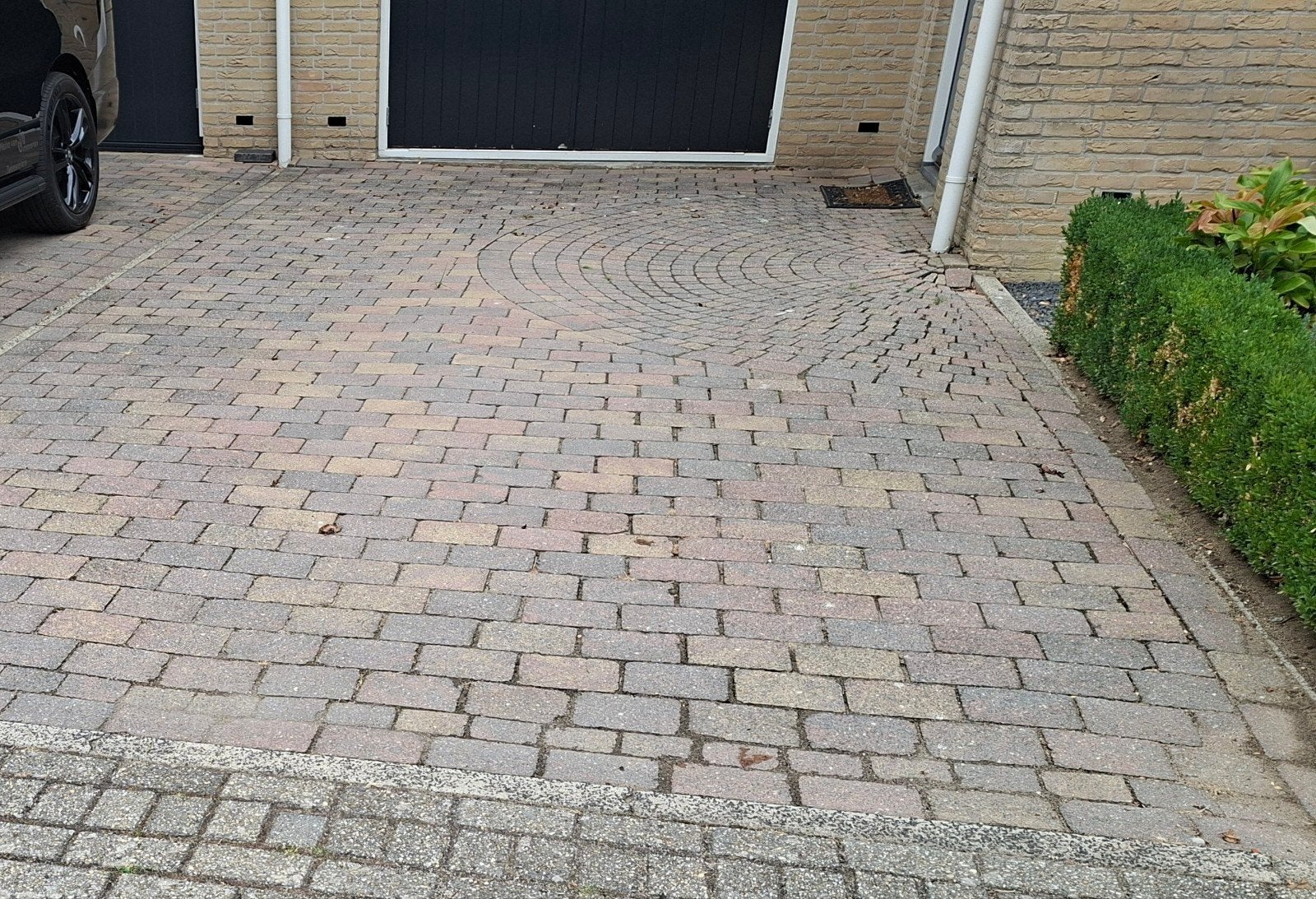 Straatstenen rood/geel bont partij, Ophalen, Beton, Klinkers