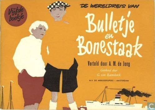 De wereldreis van Bulletje en Bonestaak vijfde boekje (1954), Eén stripboek, Ophalen of Verzenden, Gelezen