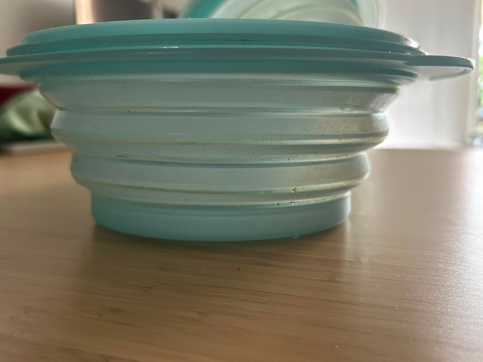 Tupperware opvouwbare bewaarbakjes - 2 stuks, Ophalen of Verzenden, Gebruikt, Blauw, Luchtdicht