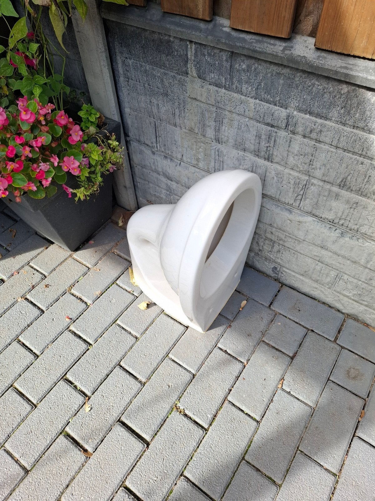 Wit keramisch wc pot, Ophalen, Gebruikt, Toilet