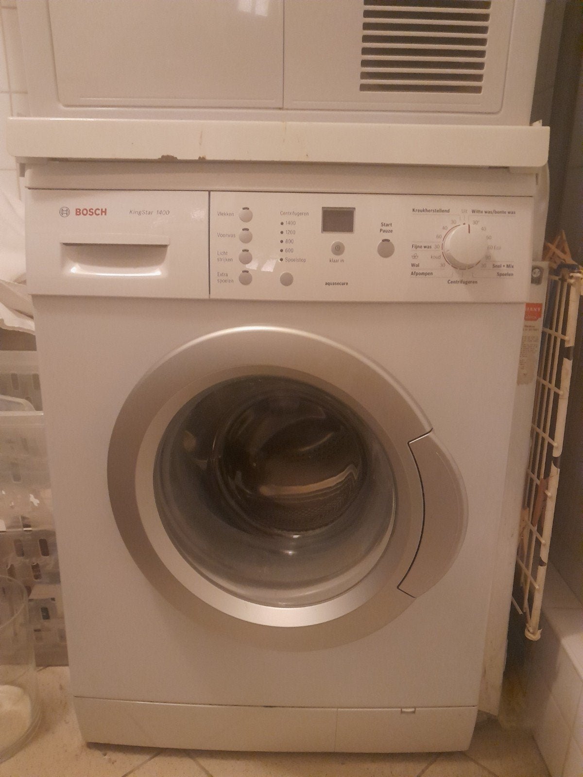 Wasmachine Bosch Kingstar 1400 GRATIS, Witgoed en Apparatuur, Ophalen, 1200 tot 1600 toeren, Gebruikt, 4 tot 6 kg