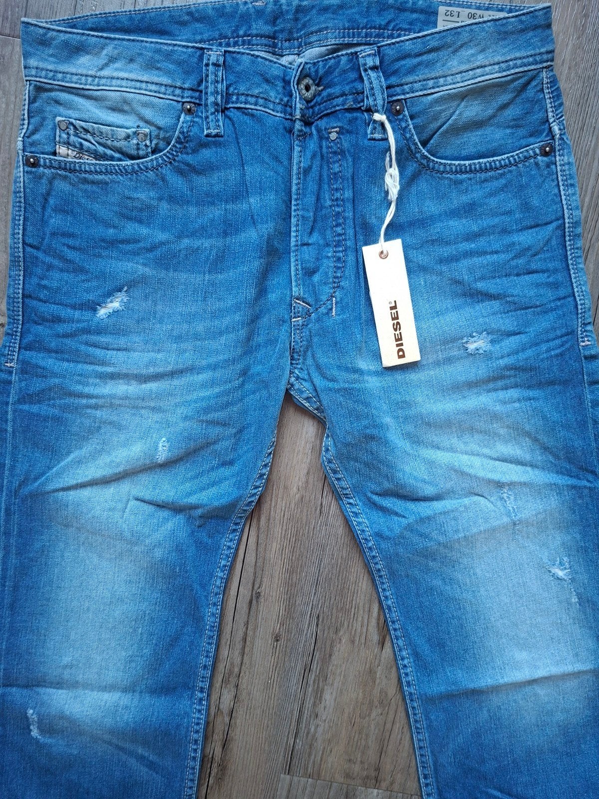 DIESEL Safado regular-slimfit jeans W30 L32, Diesel, Blauw, Nieuw, W32 (confectie 46) of kleiner