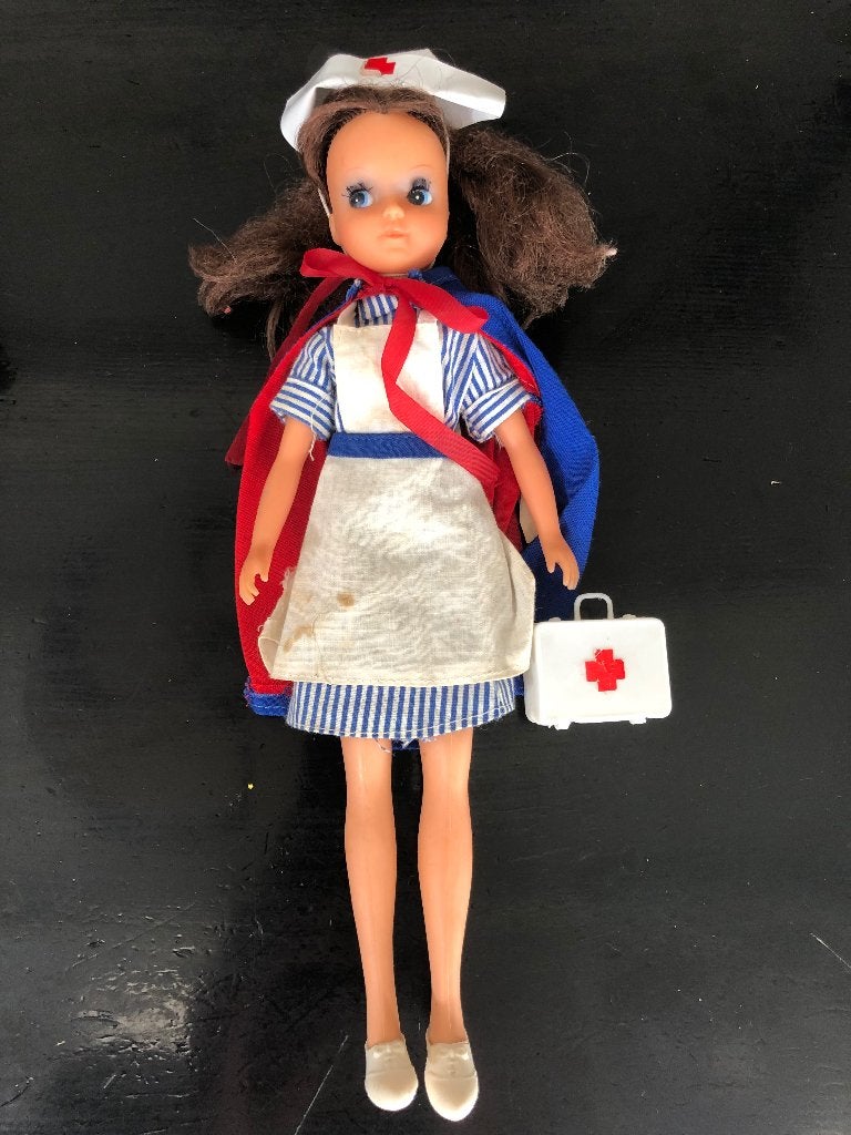 Fleur (Otto Simon) #385-1050 Nurse Fleur 1979 verpleegster, Verzamelen, Poppen, Ophalen of Verzenden, Gebruikt, Fashion Doll