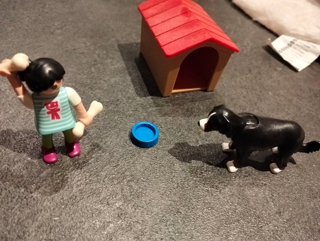 Playmobil setje meisje met hond, Ophalen of Verzenden, Zo goed als nieuw