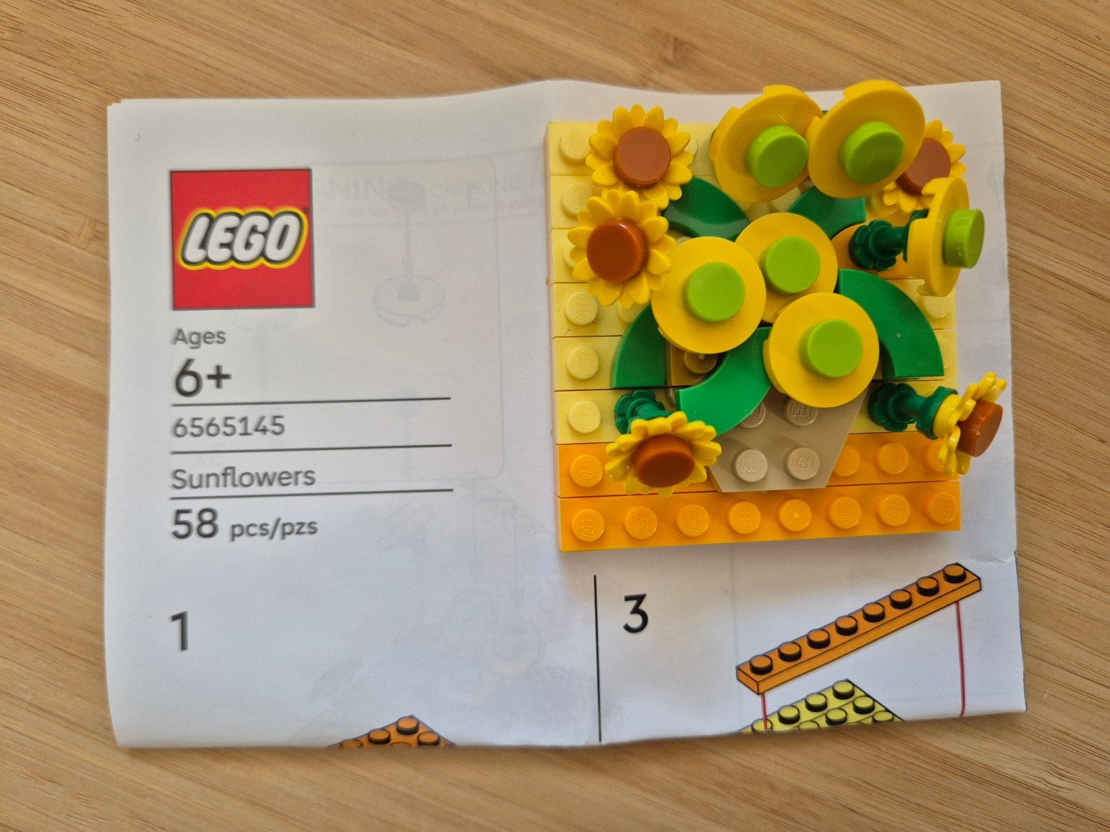 LEGO Mini Zonnebloemen/Sunflowers Make & Take, Lego, Compleet, Ophalen of Verzenden, Zo goed als nieuw