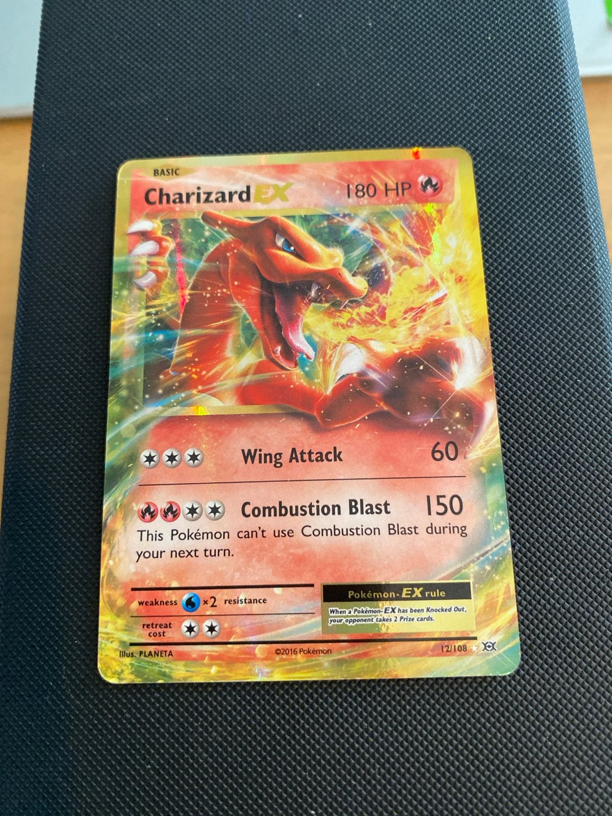 Pokemon Charizard EX Kaart - Full Art (2016), Ophalen of Verzenden, Gebruikt, Losse kaart, Foil